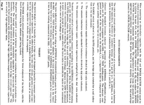 C-20 Resistance-Capacity Ratio Bridge; PACO Electronics Co. (ID = 964330) Ausrüstung