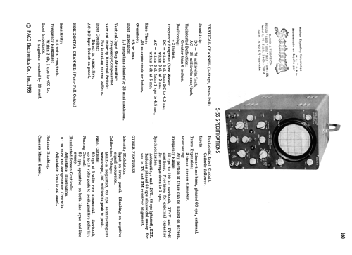 Wide Band Oscilloscope S-55; PACO Electronics Co. (ID = 2147784) Equipment