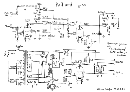 NF-Verstärker 55; Paillard AG; St. (ID = 1220760) Ampl/Mixer