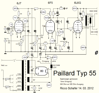 NF-Verstärker 55; Paillard AG; St. (ID = 1250964) Ampl/Mixer