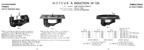 Induction Motor No. 120; Paillard AG; St. (ID = 2679800) Diverses