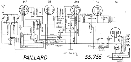 Kombi 755 Ch= 55; Paillard AG; St. (ID = 2318223) Radio