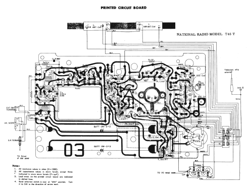 National 2-Band 8 Transistor T-46T; Panasonic, (ID = 1725722) Radio