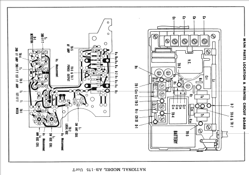 National 2 Band Transistor 7 AB-175T; Panasonic, (ID = 1688064) Radio