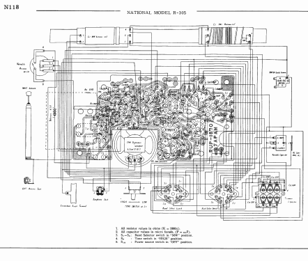 National Panasonic 3-Band 8-Transistor R-305; Panasonic, (ID = 1721258) Radio