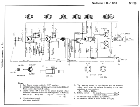 National Panasonic 6-Transistor R-1057; Panasonic, (ID = 1684402) Radio