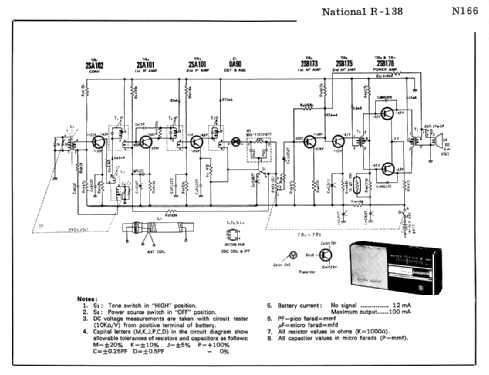 7 Transistor R-138; Panasonic, (ID = 1684420) Radio