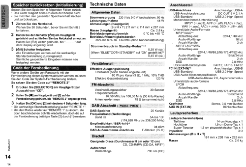 CD-Stereoanlage SA-PMX84; Panasonic, (ID = 2339738) Radio