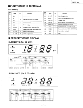 Clock Radio Cassette Player RC-X160; Panasonic, (ID = 2852229) Radio