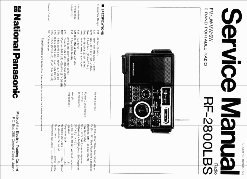 DR 28 RF-2800 LBS; Panasonic, (ID = 2499894) Radio