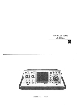National Dual Trace Oscilloscope VP-5650A; Panasonic, (ID = 3030027) Equipment