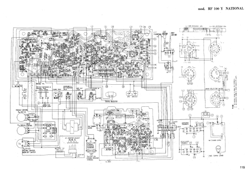 FM-AM 4-Band 12-Transistor 8-Diode Hi-Fi Sound Deluxe RF-100 Y; Panasonic, (ID = 2959780) Radio