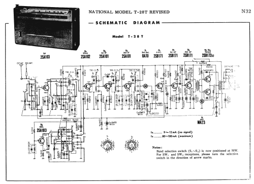 National 10-Transistor 2-Band T-28T ; Panasonic, (ID = 1727395) Radio