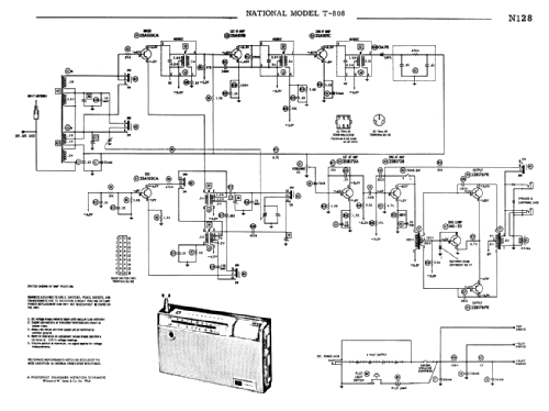 National 2-Band 8-Transistor T-808; Panasonic, (ID = 1730707) Radio