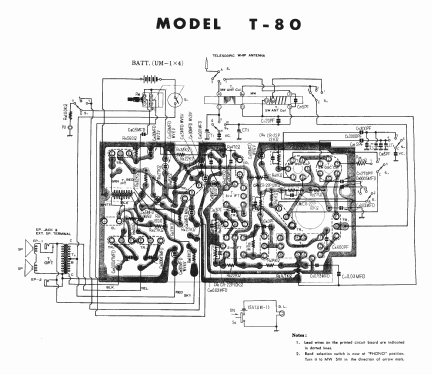National 2 Band 8 Transistor T-80; Panasonic, (ID = 1727866) Radio