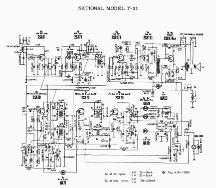 National AM-FM T-31; Panasonic, (ID = 1728421) Radio