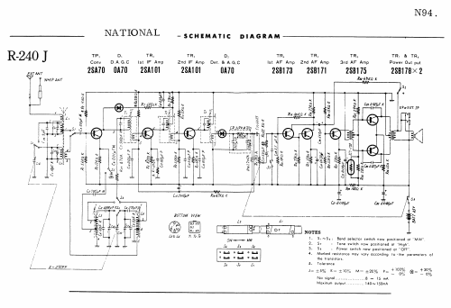 National Panasonic All Transistor R-240J; Panasonic, (ID = 1721439) Radio