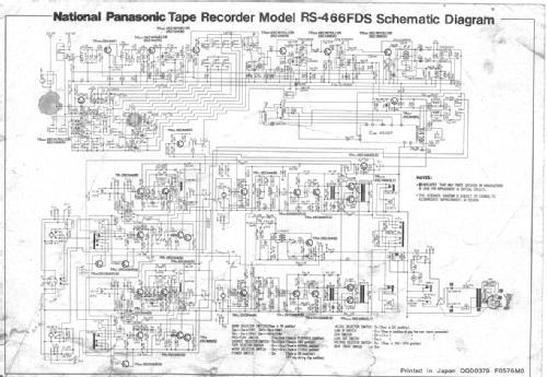 National Panasonic 4 Band Stereo Cassette Recorder RS-466FDS; Panasonic, (ID = 2467177) Radio