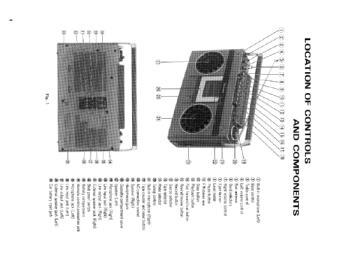 National Panasonic 4 Band Stereo Cassette Recorder RS-466FDS; Panasonic, (ID = 2467212) Radio