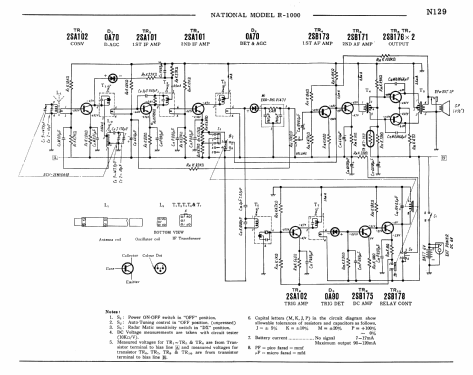 National Panasonic Radar Matic R-1000; Panasonic, (ID = 1723715) Radio