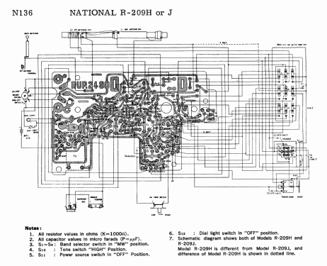 National Panasonic Tuned RF R-209H; Panasonic, (ID = 1706739) Radio