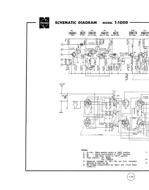 National Panasonic World-Wide 4-Band 9-Transistor T-100D; Panasonic, (ID = 2729469) Radio
