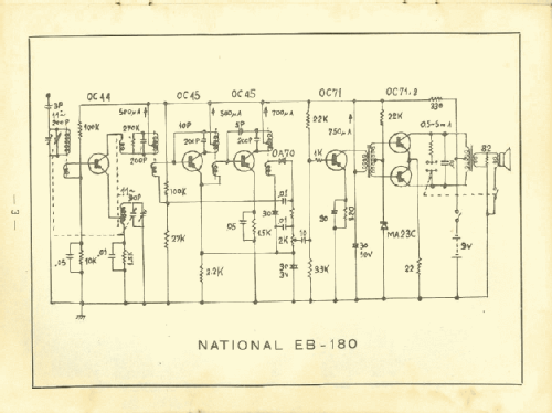National Transistor 6 EB-180; Panasonic, (ID = 2773471) Radio