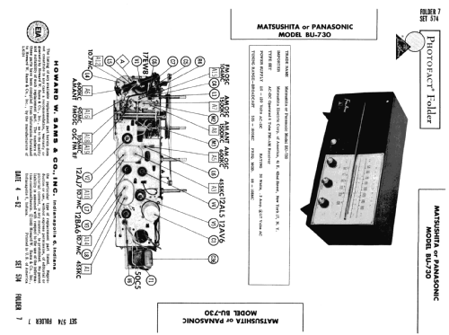 Panasonic Fm Am 730 ; Panasonic, (ID = 2228558) Radio