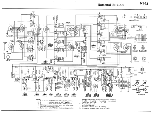 National Panasonic 6 Band 12 Transistor R-3000; Panasonic, (ID = 1684427) Radio