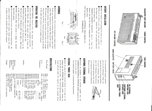 National Panasonic FM-MW-SW Transistor Portable RF-600H; Panasonic, (ID = 1936681) Radio