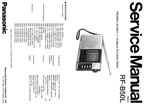 RF-B50L; Panasonic, (ID = 1861972) Radio