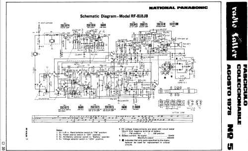 National Panasonic RF-818JB; Panasonic, (ID = 1753748) Radio