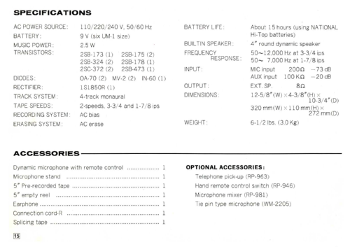 RQ-504S; Panasonic, (ID = 2781422) Sonido-V