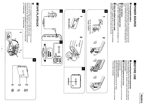 Stereo Cassette Player RQ-SX 15; Panasonic, (ID = 2084412) R-Player