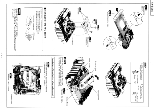 Stereo Radio Cassetten-Recorder CD RX-ED55; Panasonic, (ID = 1973149) Radio