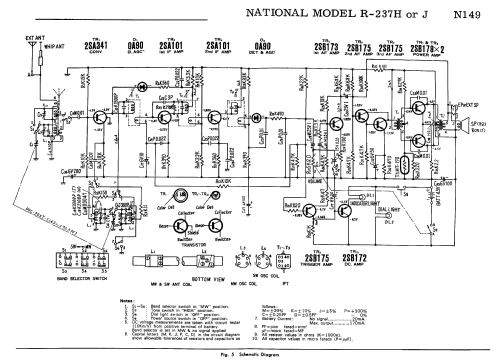 National Panasonic 2 Band 10-Transistor R-237H; Panasonic, (ID = 1259394) Radio