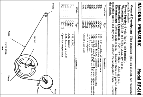 RF-610; Panasonic, (ID = 806676) Radio