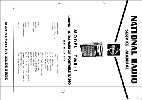 TMR-1; Panasonic, (ID = 484912) Radio