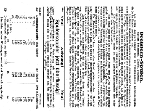 Dreistern-Spule ; Panier, Fritz; (ID = 1621379) Radio part