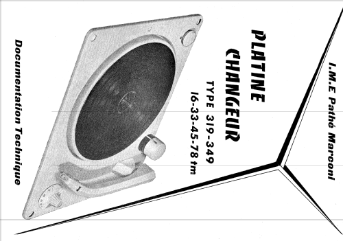 Platine tourne-disque Mélodyne 349; Pathé-Marconi, Les (ID = 1550163) Reg-Riprod