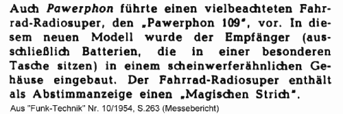 Faras 109; Pawerphon, Werner & (ID = 2972228) Radio