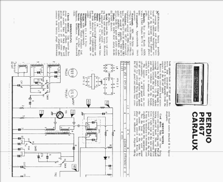 Caralux PR167; Perdio Electronics (ID = 149118) Radio