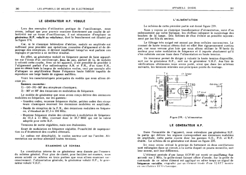 Générateur HF/VHF vobulé GVB5; Perlor Radio; Paris (ID = 2542987) Equipment