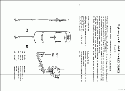 Rex Deluxe ; Perpetuum-Ebner PE; (ID = 347089) Ton-Bild