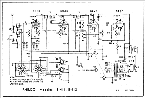 B-411; Philco Rádio e (ID = 790199) Radio