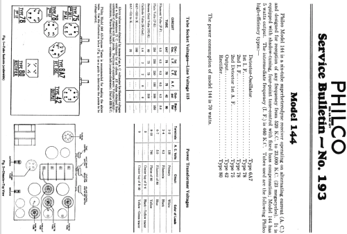 144B ; Philco, Philadelphia (ID = 528869) Radio