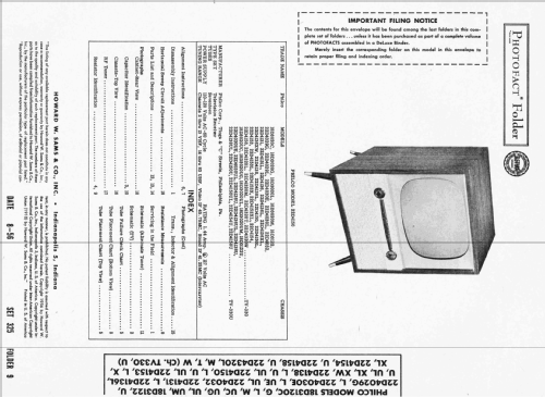 22D4158U Ch= TV330U; Philco, Philadelphia (ID = 2338636) Televisión