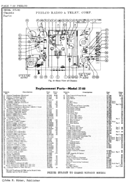 37-60F Console; Philco, Philadelphia (ID = 2861824) Radio