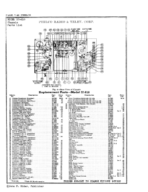 37-610B ; Philco, Philadelphia (ID = 2862514) Radio