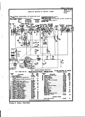 37-93B ; Philco, Philadelphia (ID = 2798073) Radio